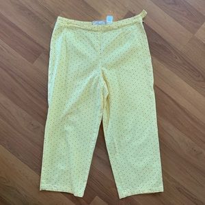 Susan Bristol high rise polka dot capris SZ 10